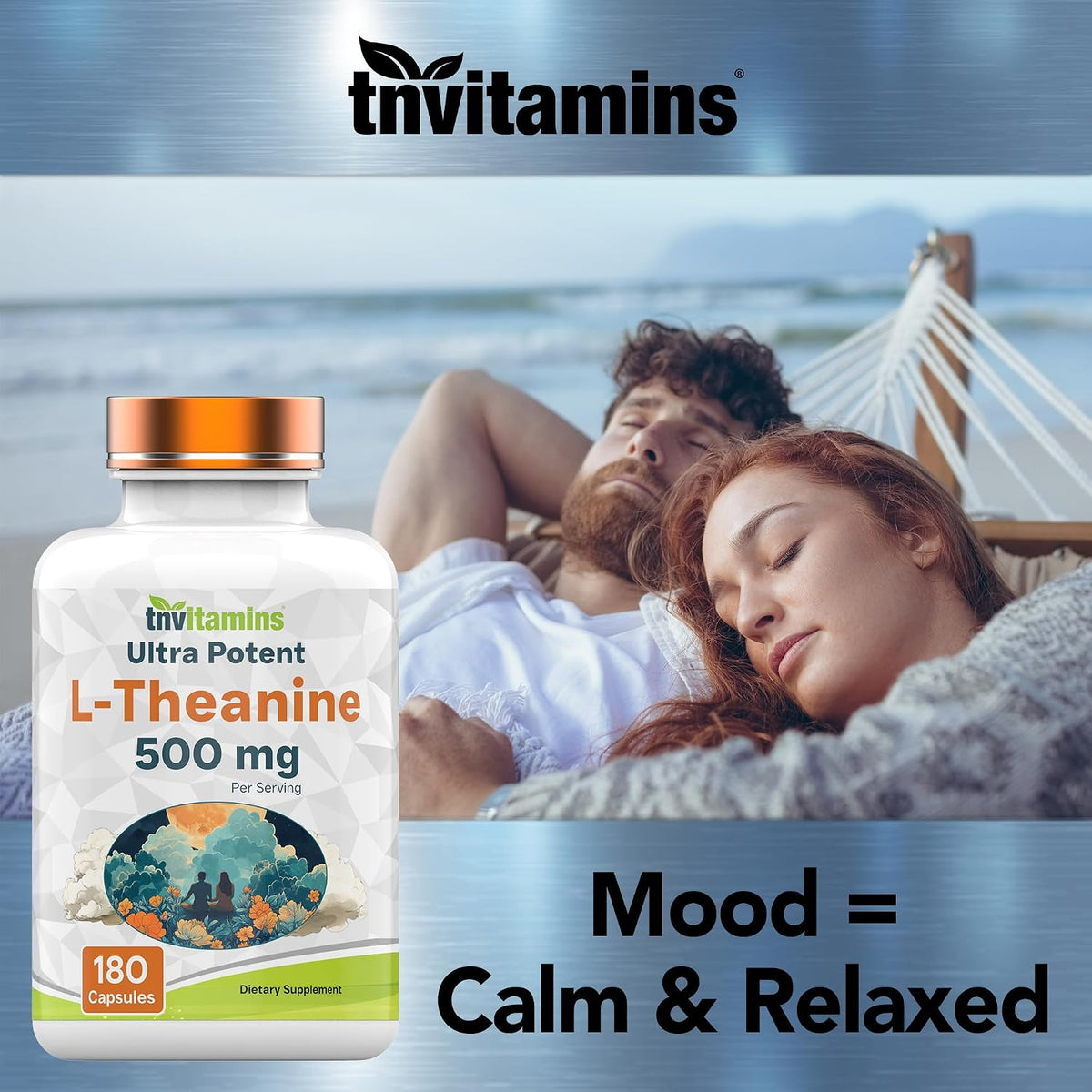 tnvitamins L-Theanine 500 mg, 180 cápsulas – Fabricado en EE. UU.: Producido en instalaciones que siguen estrictos – Image 6