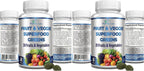 Fruit and Veggie Superfood Greens - 28 Frutas y Verduras Concentradas - 60 Comprimidos