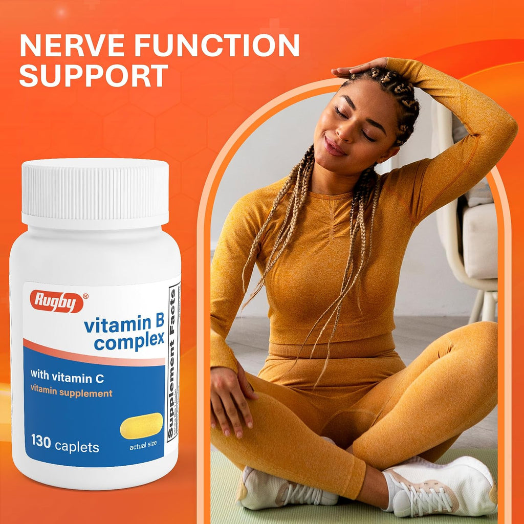 Complejo B con Vitamina C de Rugby Laboratories - 130 Comprimidos