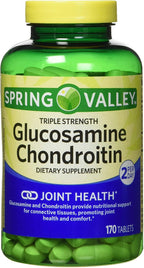 Spring Valley Glucosamina y Condroitina Triple Concentración - 340 Comprimidos