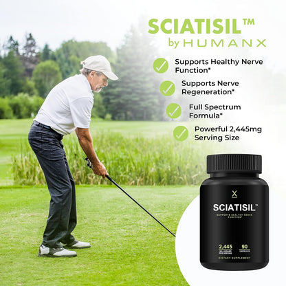 HUMANX Sciatica Focused Formula - – Extracto de Melena de León (Hericium erinaceus): Un hongo utilizado en la – Image 3