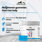 PURE HEALTH MAX Heightener Gummies, 60 gominolas para el crecimiento natural