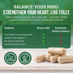 Stress Hrx, Ashwagandha Capsule, Destination Herbal Stress Relief - 60 Capsules