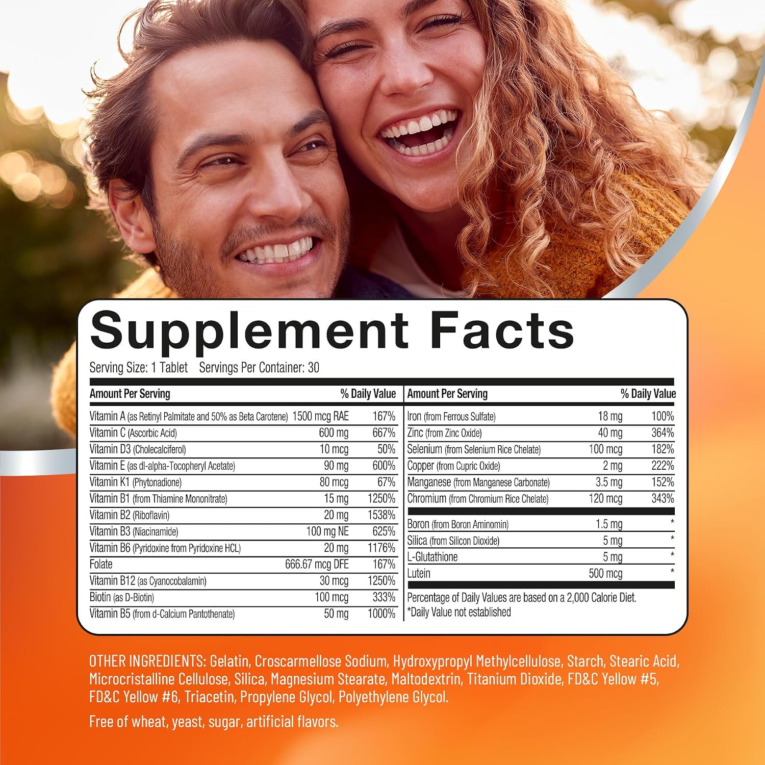 U.S. Health Club PowerAll Multivitamínico para Adultos | 30 Comprimidos