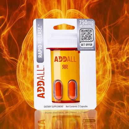 Addall Rapid Release (5 Paquetes) – Suplemento Nootrópico de Liberación Rápida, 10 Cápsulas