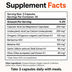 Balance ONE CandAssist – Suplemento de Apoyo Digestivo con Ácido Caprílico – 90 Cápsulas de Liberación Retardada