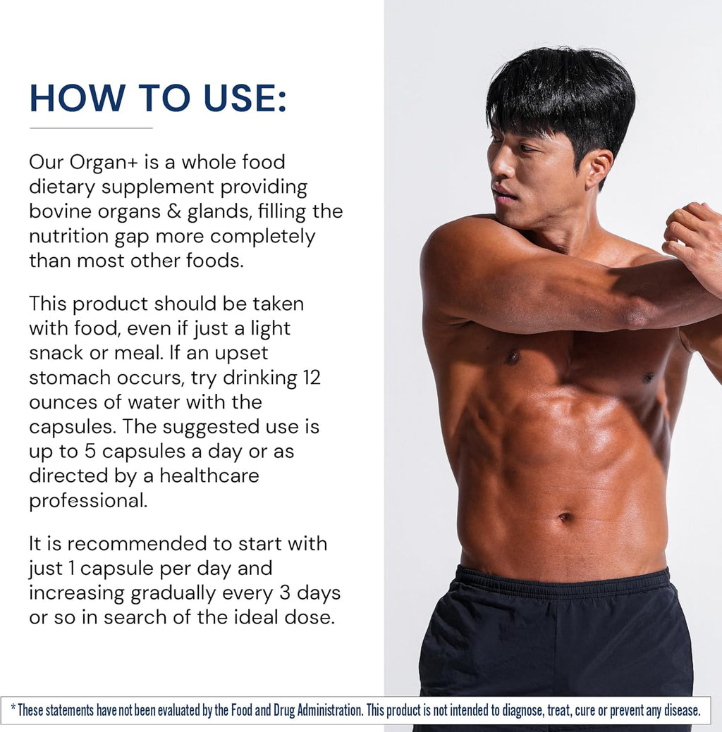 BodyHealth Organ+ Complejo de Órganos de Ternera - 150 Cápsulas