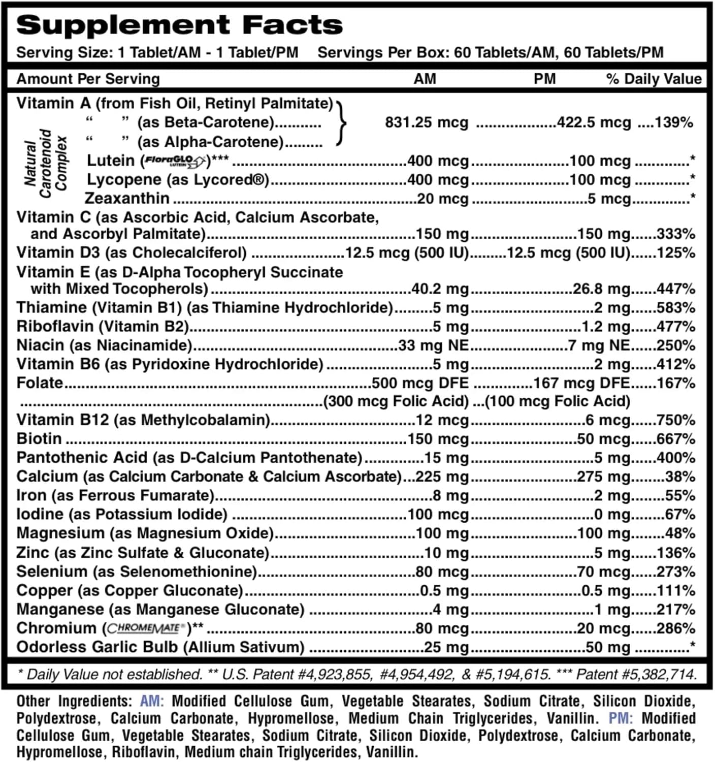 MDR Fitness Tabs Multivitamínico AM/PM para Hombres – 2 Meses