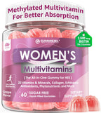 LILICARE Multivitamínico para Mujeres Gominolas - Sin Azúcar, Con Metilfolato, Biotina y Colágeno