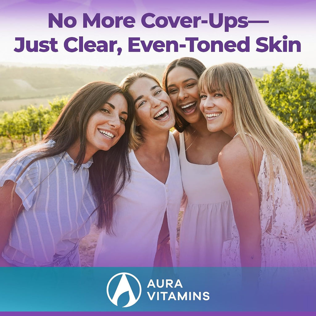 AURA VITAMINS - Cápsulas de Apoyo a la Pigmentación Cutánea, 60 Cápsulas
