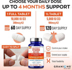 Granions Max Strength Vitamina D3 K2 10.000 UI + 200 mcg MK-7, 60 Comprimidos