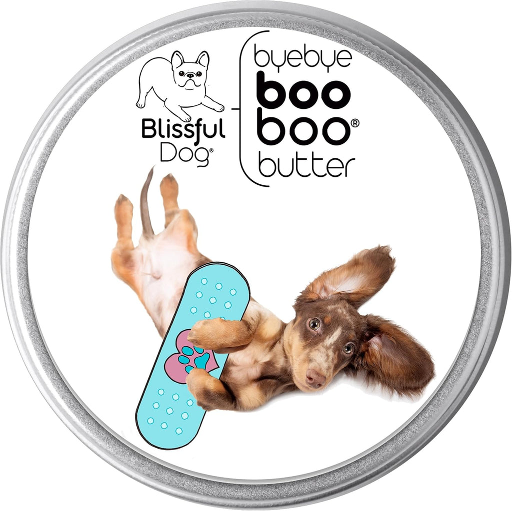 The Blissful Dog 4 oz TIN Salve para rozaduras de perro salchicha