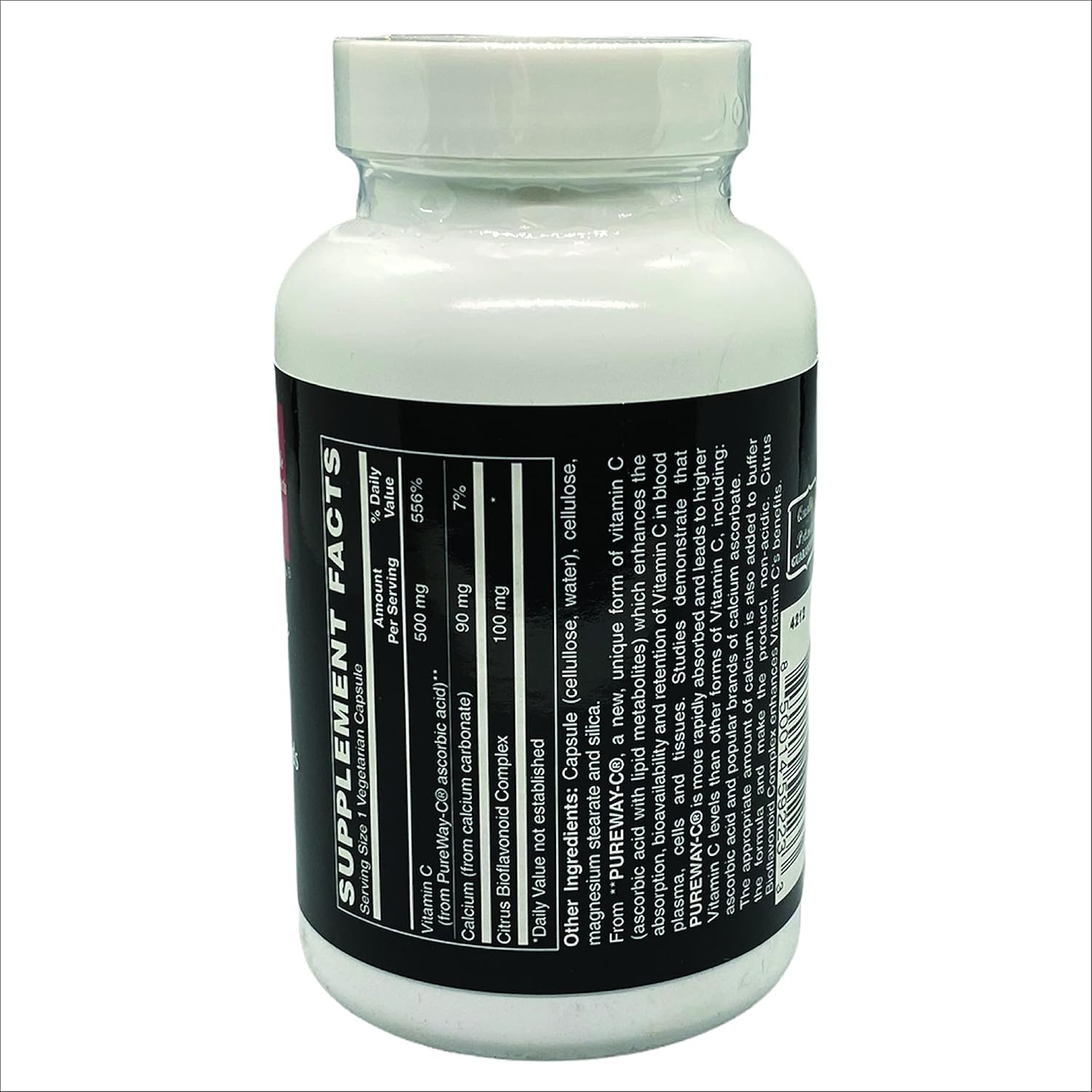 TOUGH-N-TONE Vitamina C Premium 500 mg con PureWay-C® y Bioflavonoides