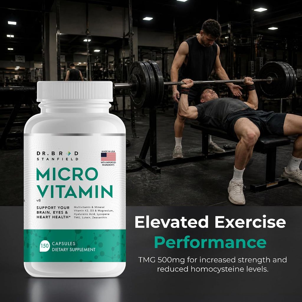 Dr Brad MicroVitamin | Multivitamínico metilado + luteína/zeaxantina + D3/K2