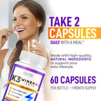 ZELSO K3 Mineral Weight Loss Pills - Suplemento Keto para Adelgazar