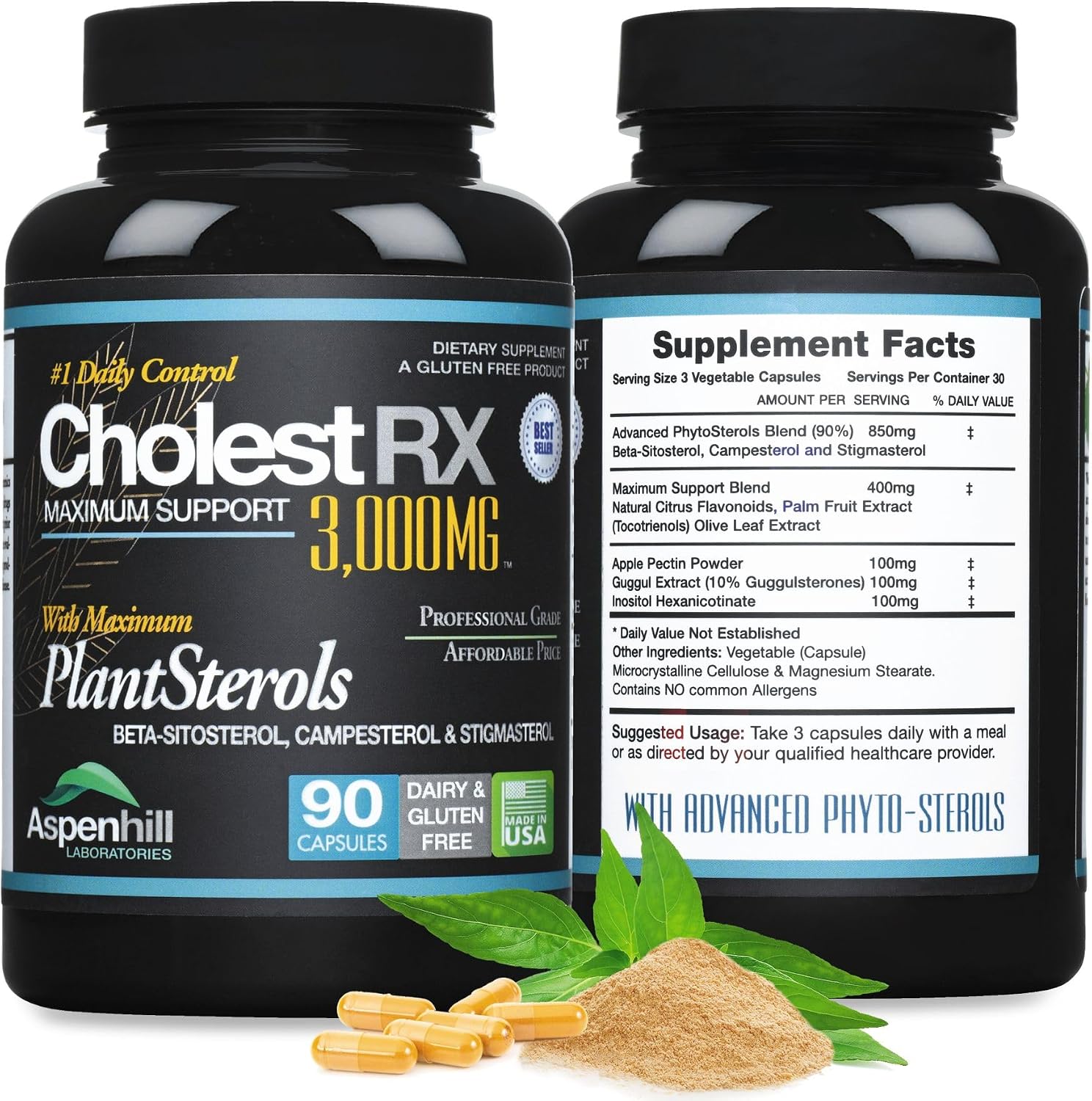 Complejo de Fitoesteroles Triple Concentración CholestRX - 90 Comprimidos