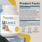 Ayush Pet Livit-2 - Suplemento Hepático Natural para Mascotas (90 Dosis)