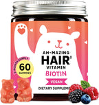Gominolas de Biotina 5.000 mcg con Vitaminas C y E - 60 Unidades Veganas