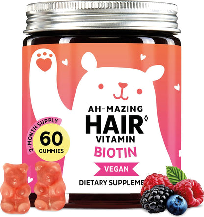 Biotin Gummies for Hair, Skin & Nails. 5,000 mcg High Potency Vegan Vitamins for Faster Hair Growth, Stronger Nails & – Image 8