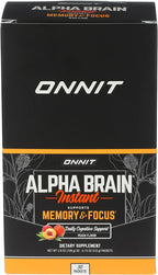Onnit Labs Alpha Brain Instant Peach, 0.13 OZ