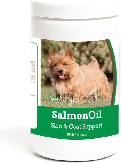 Healthy Breeds Norwich Terrier Salmon Oil Soft Chews 90 Count – Image 1
