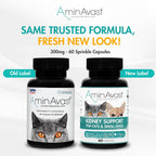 AminAvast Kidney Support Supplement for Cats and Small Dogs, 300mg – 60 Cápsulas (2-Pack)