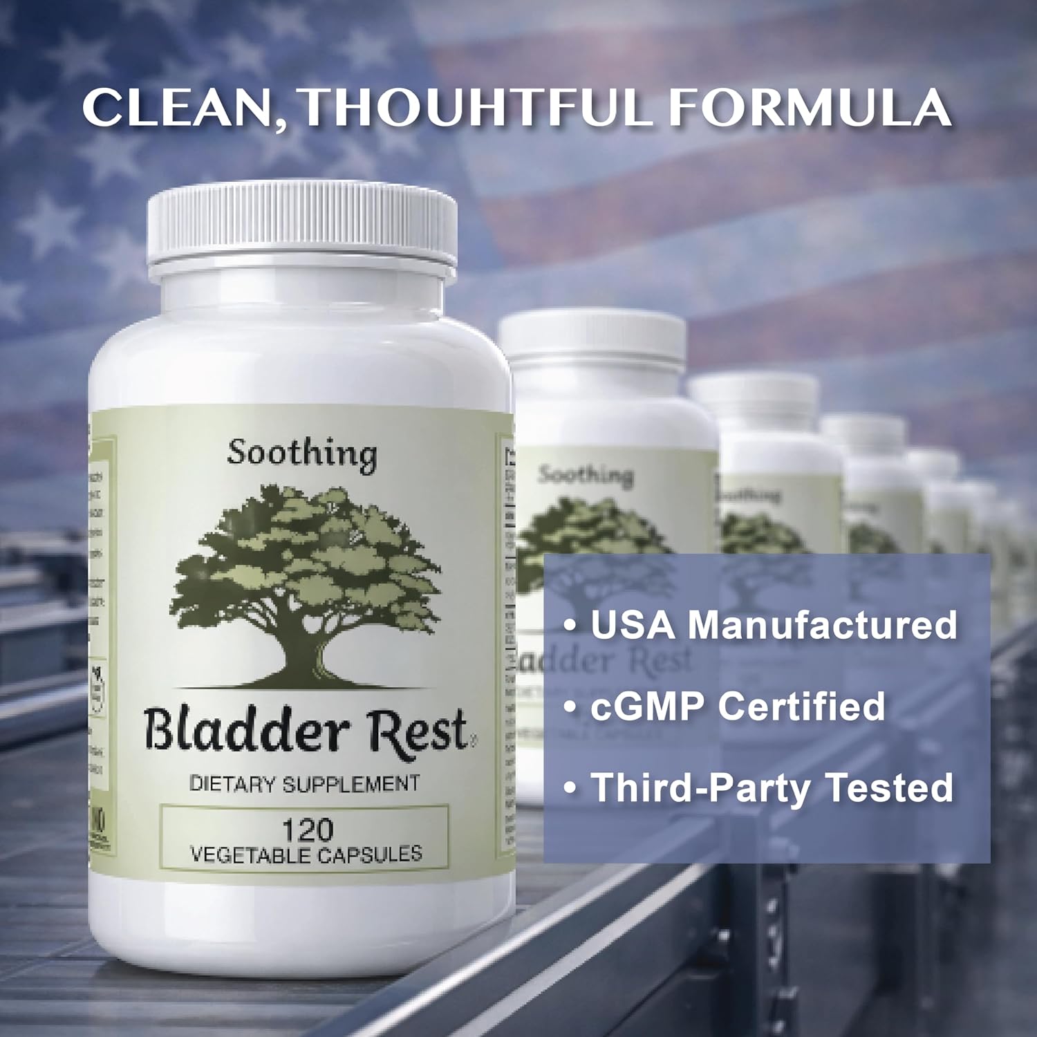 Bladder Rest - Salud de la Vejiga y Soporte para el Revestimiento Natural - 120 Cápsulas