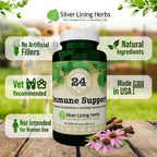 Silver Lining Herbs – Suplemento Inmunológico para Perros (90 Cápsulas)