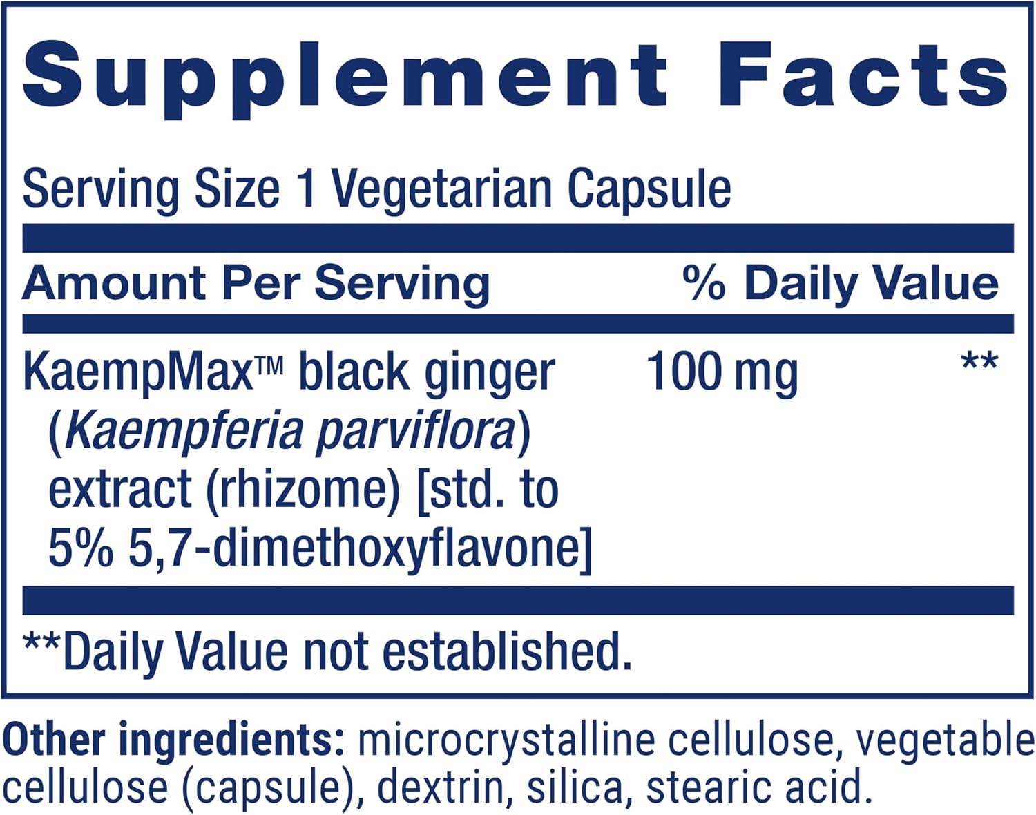 Life Extension Male Vascular Sexual Support, Jengibre Negro, 30 Cápsulas Vegetarianas
