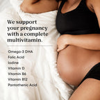 One A Day Vitaminas Prenatales para Mujeres Gominolas - Vitaminas para el Embarazo con Ácido Fólico, DHA, Yodo, Gominolas Prenatales, Sin Hierro, 60 Unidades