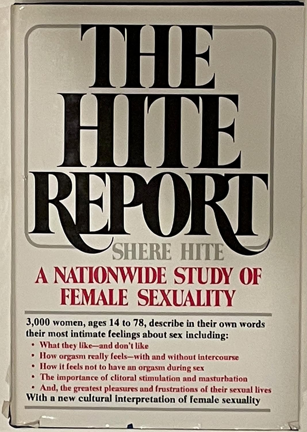 Hite Report: Un estudio nacional sobre la sexualidad femenina