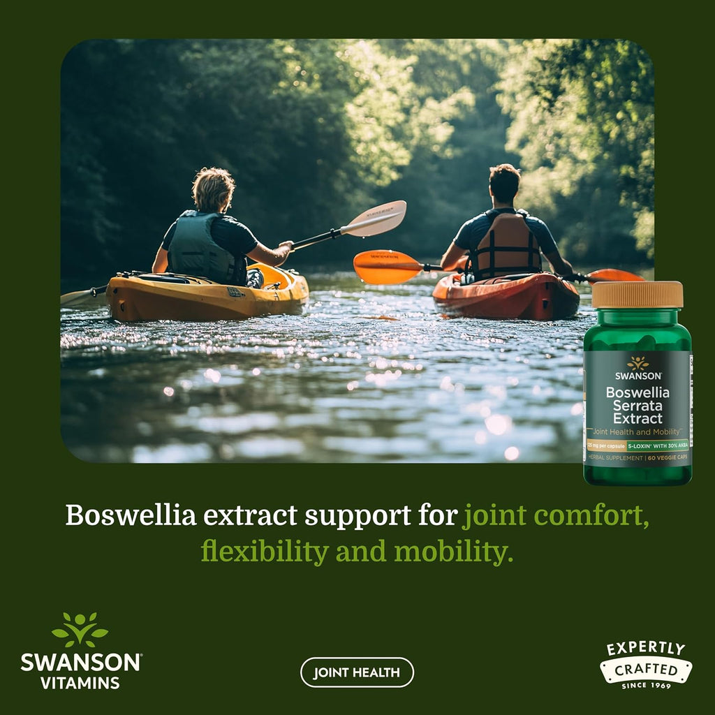 Swanson Boswellia Serrata Extract - Herbal Supplement for Joints - 60 Veggie Capsules