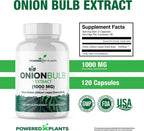 Onion Bulb Extract 1000mg – Pure All Natural Onion (Allium Cepa) Dried Bulb – 120 Cápsulas