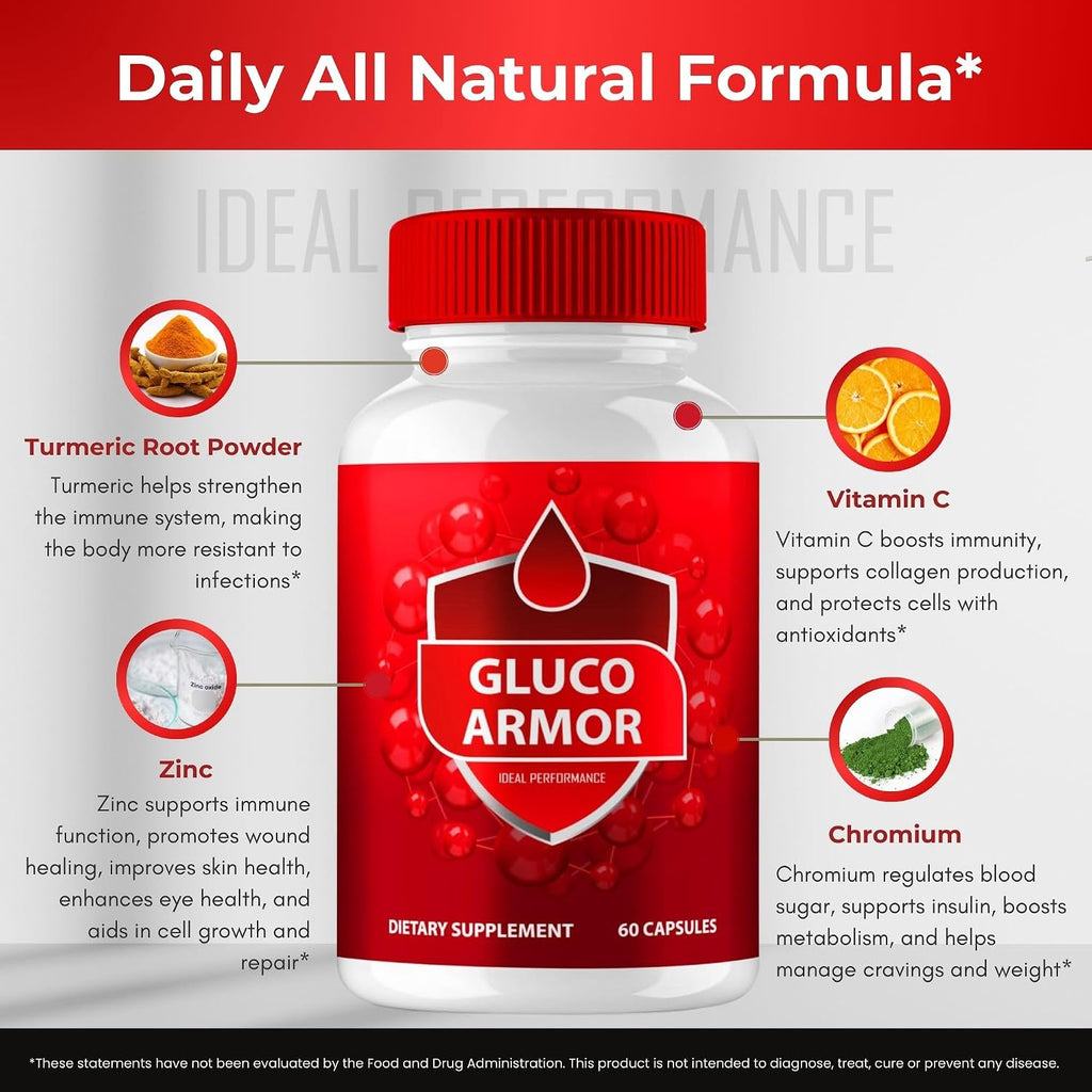 Gluco Armor Advanced Blood Formula Cápsulas (2 Paquetes)