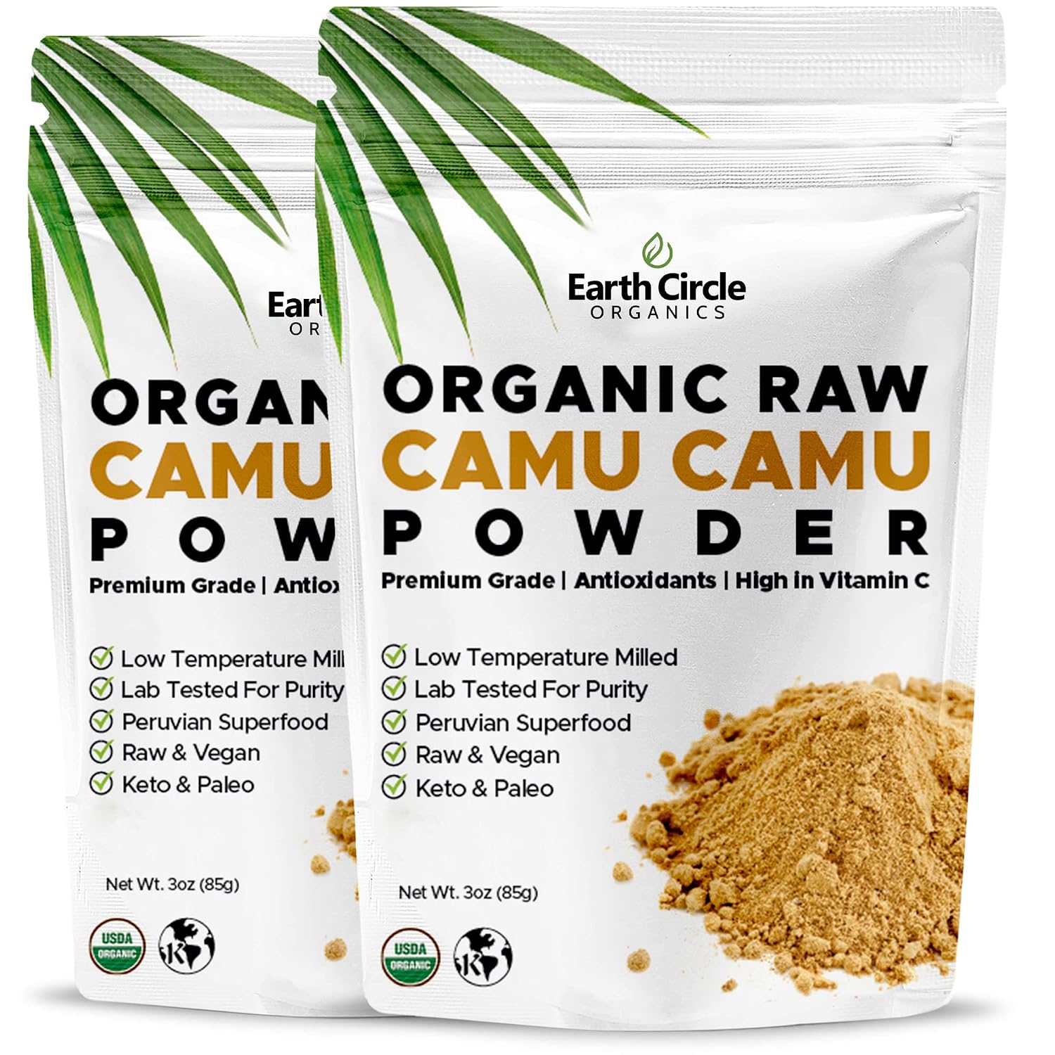 Camu Camu en Polvo Orgánico – Superalimento con Vitamina C Natural – 2 paquetes de 85 g