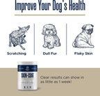 Healthy Pup Suplementos de Aceite de Pescado para Perros - 180 Golosinas Masticables - Omega 3, EPA, DHA, Biotina y Vitamina E - Piel y Pelaje Saludables