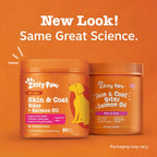 Zesty Paws Aceite de Salmón para Perros - Golosinas Omega 3 para Piel y Pelaje, 90 unidades