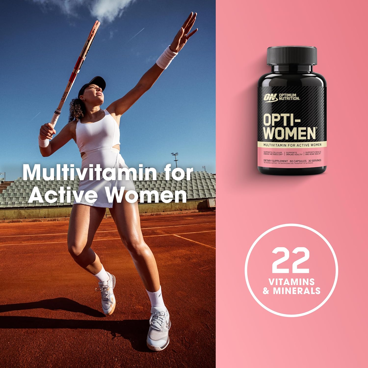 Optimum Nutrition Opti-Women Women's Multivitamin with Iron - 60 Caplets