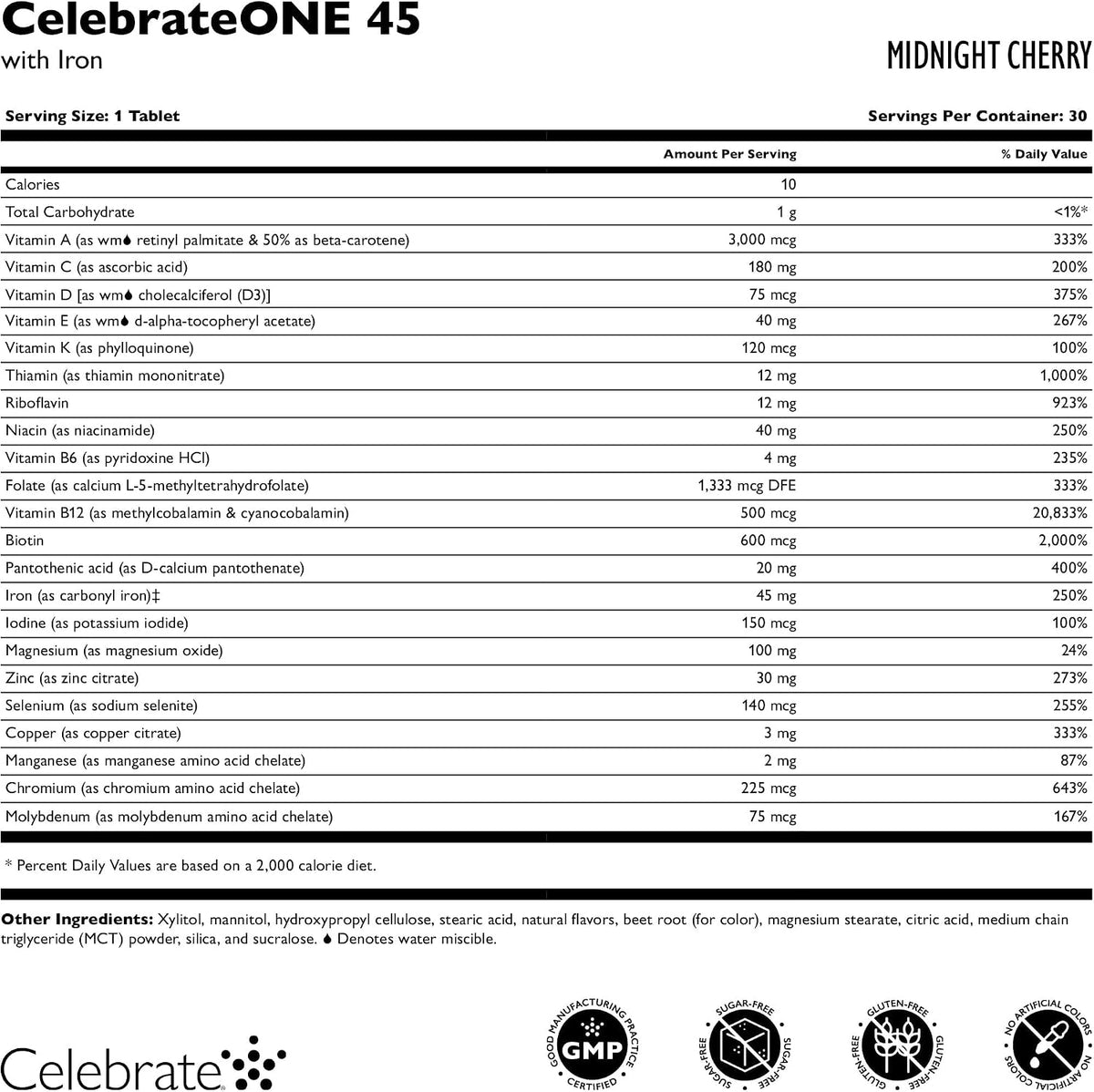 CelebrateONE 45 Multivitamínico Bariátrico – Fórmula completa para bariátricos: Este multivitamínico está diseñado – Image 3