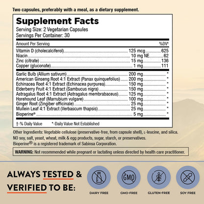 Mt. Angel Vitamins - Cold Facts + Vitamin D, – Niacina (vitamina B3): contribuye al metabolismo energético normal – Image 2