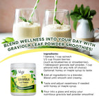 Vegs Graviola Soursop Leaf Powder - Polvo de Hojas de Graviola Orgánico, 8 oz (227 g)