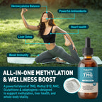 HOLLEGEND Liposomal TMG Suplemento Líquido, 1000mg Trimetilglicina como Betaína Anhidra, Alta Absorción, 60 ml