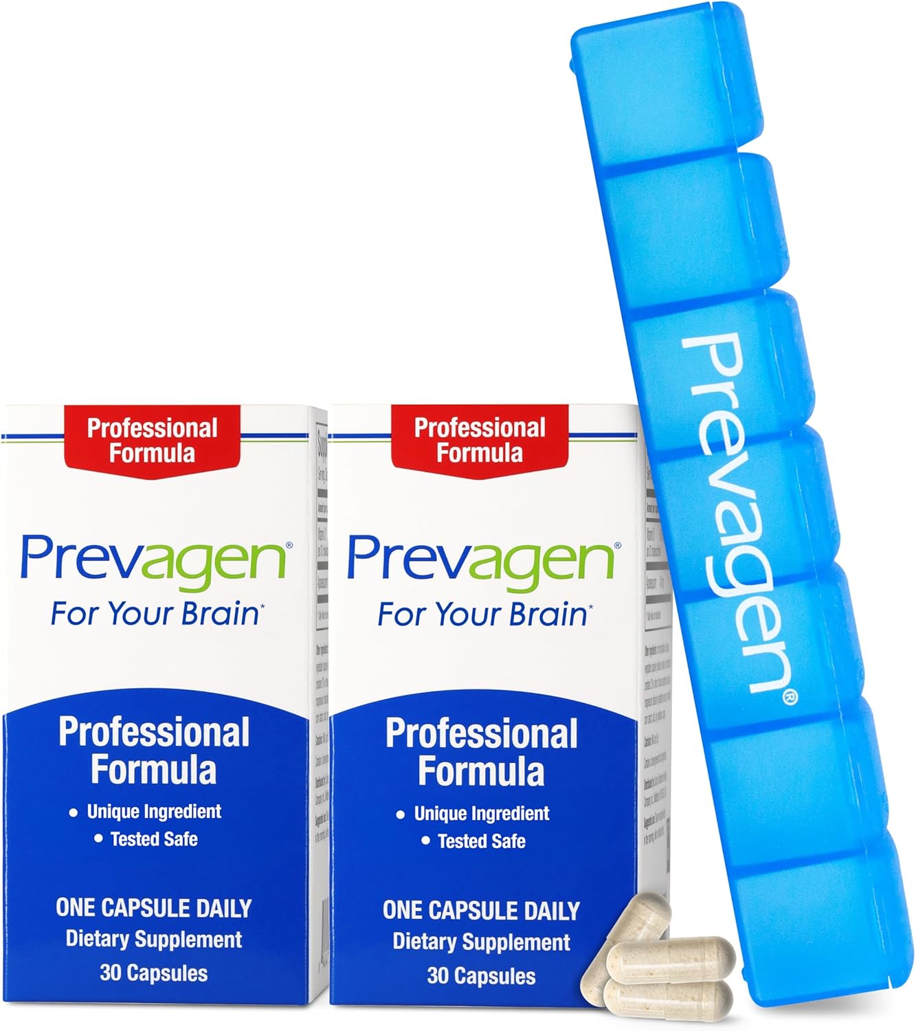 Prevagen Professional Formula - 60 Cápsulas (2 Meses) | Para tu Cerebro | Apoaequorina y Vitamina D3 con Pastillero de 7 Días