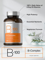 Horbäach Complejo Vitamínico B-100, 300 Comprimidos