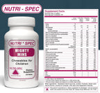 Nutri-Spec Mighty-Mins - Multivitamínico para niños con hierro en comprimidos masticables - Desde 6 meses hasta la adolescencia - 240 comprimidos