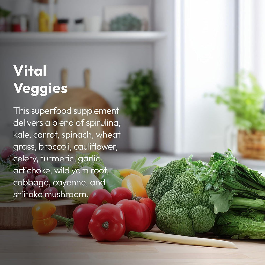 Justified Laboratories Superfoods Set - Vital Fruits (90 Cápsulas) + Vital Veggies (90 Cápsulas)