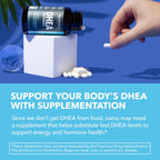 DHEA 50mg - Suplemento de Dehidroepiandrosterona para Hombres y Mujeres - 60 Cápsulas Veganas