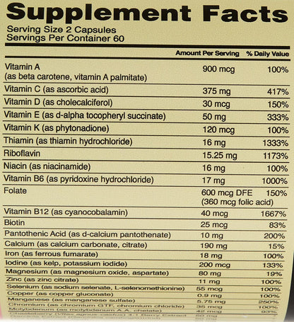 Optimum Nutrition Opti-Women, Multivitamínico para Mujeres, 120 Cápsulas – Image 4