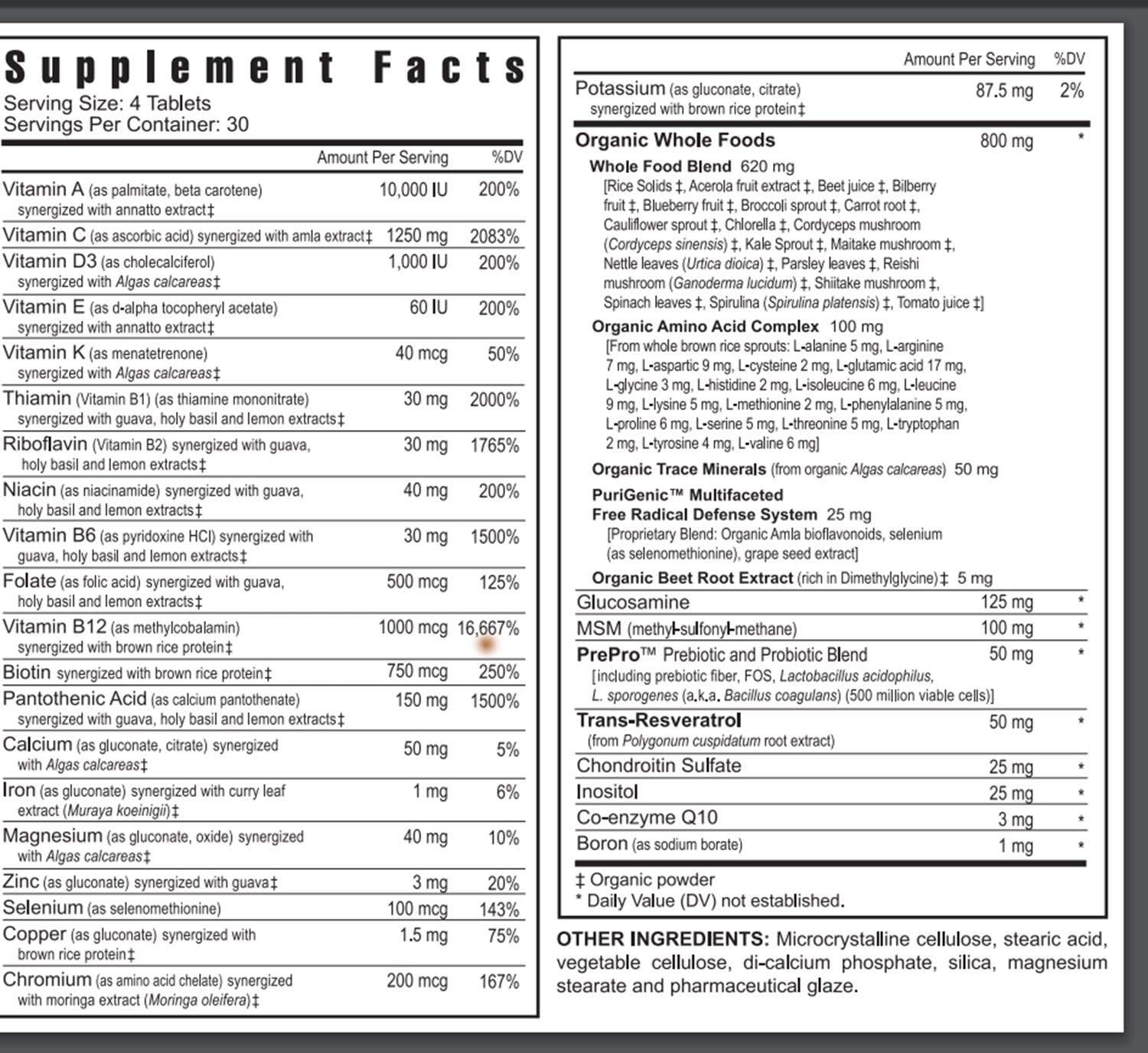 Youngevity Beyond Tangy Tangerine 2.0 Complejo Multivitamínico y Mineral - 120 Comprimidos (Paquete de 3)