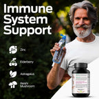 Ultra Max Natural Organic 4 en 1 Suplemento Cerebral para Memoria y Concentración, Apoyo Inmunológico y Antienvejecimiento
